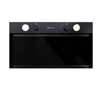 GLOBALO Hotte aspirante, hotte de cuisine encastrable, avec éclairage, largeur d'installation 60 cm, 3 niveaux de puissance, Floweri 60.2 Black, Noir 45 dB 570 m3/h
