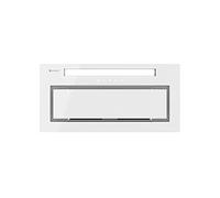 GLOBALO Hotte aspirante, hotte de cuisine encastrable, avec éclairage, largeur d'installation 60 cm, sans moteur, coopération turbine, Silentio 60.2 White