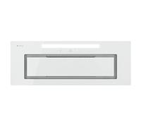 GLOBALO Hotte aspirante, hotte de cuisine encastrable, avec éclairage, largeur d'installation 80 cm, sans moteur, coopération turbine, Silentio 80.2 White