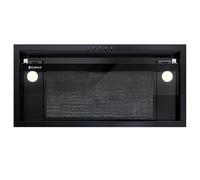 GLOBALO Hotte aspirante, hotte encastrable pour cuisine, avec éclairage, largeur d'installation, 3 niveaux de puissance, Dismo 60.1 Black [Classe énergétique C]