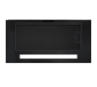 GLOBALO Hotte aspirante, hotte encastrable pour cuisine, avec éclairage, largeur d'installation 60 cm, 3 niveaux de puissance, Teslo 60.1 Black, noir [Classe énergétique B]