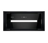 GLOBALO Hotte aspirante, hotte encastrable pour cuisine, ventilateur plat, avec éclairage, largeur d'installation 60 cm, verre trempé, PINELIO 60.1 Black, noir [Classe énergétique A+]