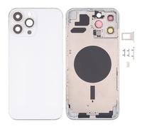 Globalstock Chassis Arriere en Vitre pour iPhone 13 Pro Max + Coque + Tiroir SIM Compatible Nu Argenté/Or/Bleu Alpin/Gris Graphite/Vert Alpin | Back Cover + Frame (Argenté)