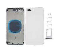 Globalstock Chassis Arriere en Vitre pour iPhone 8 Plus + Coque + Tiroir SIM Compatible Nu Rouge/Noir/Blanc/Or | Back Cover + Frame (Blanc)
