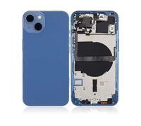 Globalstock Châssis Arrière pour iPhone 13 Bleu - Cadre Aluminium Complet avec Boutons, Tiroir SIM, Contour Caméra - Pièce de Remplacement Compatible Apple