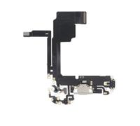 Globalstock Nappe connecteur de Charge pour iPhone 15 Pro Blanc Titanium