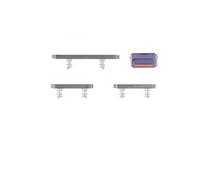 Globalstock Pack Bouton latéral Power Volume Mute (Silencieux) pour iPhone 14 Pro/14 Pro Max Violet 4pcs in One Set