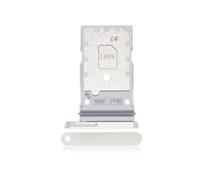 Globalstock Tiroir Double SIM Premium pour Samsung Galaxy S22 Ultra 5G - Blanc