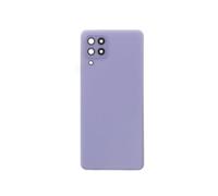 Globalstock Vitre arrière avec Adhésif + Lentille Camera Support pour Samsung Galaxy A22 (4G) Violet + Logo