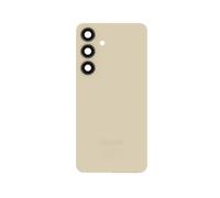 Globalstock Vitre Arrière avec Lentille Caméra pour Samsung Galaxy S24 Plus (S921B) Créme