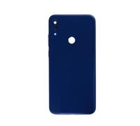 Globalstock Vitre arrière avec Trou d'empreinte Digitale pour Huawei Honor 8A 2019 Bleu + Logo