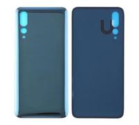 Globalstock Vitre arrière (Cache Batterie) avec Adhésif pour Huawei P20 Pro Bleu + Logo