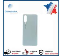 Globalstock Vitre arrière (Cache Batterie) avec Adhésif pour Huawei P30 Perle Blanc + Logo