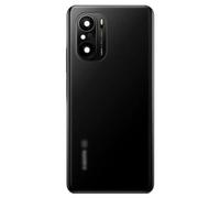 Globalstock Vitre arrière Cache Batterie avec lentille pour Xiaomi Mi 11i / Mi 11X/ Mi 11X Pro Noir