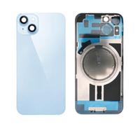 Globalstock Vitre Arrière Cache Batterie iPhone 15 Plus Bleu (6,7") - Verre de Remplacement (Gros Trou) sans Support MagSafe/NFC - Adhésif Préinstallé & Kit Outils - Qualité OEM (Modèle A3094)
