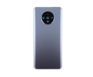 Globalstock Vitre Arrière Cache Batterie pour One Plus 7t Remplacement avec Lentille de Caméra Argent/Bleu + adhésif et Kit Outils (Argenté)