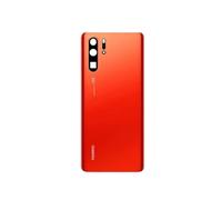 Globalstock Vitre Arrière Couvercle Batterie Remplacement avec Lentille de Caméra pour Huawei P30 Pro Noir/Bleu Cristal/Orange/Perle Blanche/Bleu Dary + adhésif et Kit Outils (Orange)