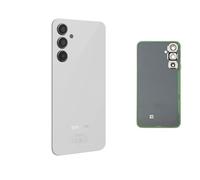 Globalstock Vitre Arrière Couvercle Batterie Remplacement avec Lentille de Caméra pour Samsung Galaxy A54 5G Noir/Blanc/Violet/Vert + adhésif et Kit Outils (Blanc)