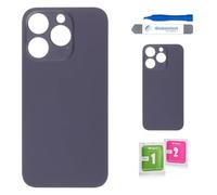 Globalstock Vitre arrière de Cache Batterie pour iphone 14 Pro Remplacement - Coque Cache Batterie Compatible Violet + adhésif et Kit Outils