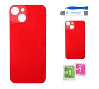 Globalstock Vitre arrière de Cache Batterie pour iphone 14 Remplacement - Coque Cache Batterie Compatible Rouge + adhésif et Kit Outils