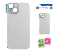 Globalstock Vitre arrière de Cache Batterie pour iphone 15 Remplacement - Coque Cache Batterie Compatible Bleu + adhésif et Kit Outils