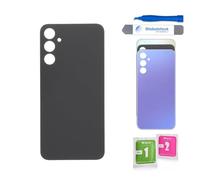 Globalstock Vitre arrière de Cache Batterie pour Samsung Galaxy A34 5G Remplacement - Coque Cache Batterie Compatible Noir/Violet/Argent + adhésif et Kit Outils (Noir)