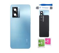 Globalstock Vitre Arrière de Remplacement pour Oppo A-Reno - Couvercle de Batterie avec Lentille de Caméra, Multicolore, Inclus Adhésif et Kit d'Outils (Bleu, Oppo A77 5G)