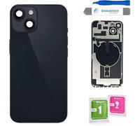 Globalstock Vitre Arrière en Verre pour iPhone 14 Plus (Cache Batterie) avec Support NFC - Noir | Remplacement de Haute Qualité (Noir)