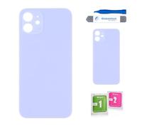 Globalstock Vitre Arrière iPhone 12 Mini - Verre Trempé Violet avec Adhésif Préinstallé + Kit Outils - Compatible A2399 / A2400 / A2401 - Réparation Express