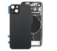 Globalstock Vitre Arrière iPhone 15 Plus - Verre Trempé Noir avec Découpe Gros Trou NFC + Support Intégré + Adhésif + Kit Outils - Compatible A3093 / A3095 / A2849 / A2850 / A2851 / A3097