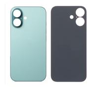 Globalstock Vitre Arrière iPhone 16 Teal - Remplacement Cache Batterie en Verre Trempé Compatible Dernière Génération avec Gros Trou + Kit Outils Inclus