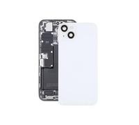 Globalstock Vitre Arrière pour iPhone 14 Blanc sans Support NFC