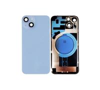 Globalstock Vitre Arrière pour iPhone 14 Bleu sans Support NFC