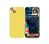 Globalstock Vitre Arrière pour iPhone 14 Jaune sans Support NFC