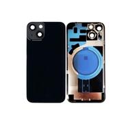 Globalstock Vitre Arrière pour iPhone 14 Noir sans Support NFC