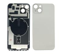 Globalstock Vitre Arrière pour iPhone 14 Plus, Blanc, avec Support Intégré, Module NFC, Kit de Remplacement Complet avec Adhésif et Outils
