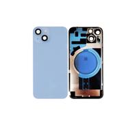 Globalstock Vitre Arrière pour iPhone 14 Plus Bleu sans Support NFC