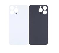 Globalstock Vitre Arrière pour iPhone 14 Pro Max avec Gros Trou Blanc et Adhésif