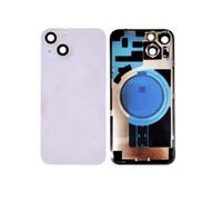 Globalstock Vitre Arrière pour iPhone 14 Violet sans Support NFC