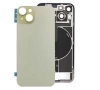 Globalstock Vitre Arrière pour iPhone 15 Plus avec Support NFC Jaune et Gros Trou