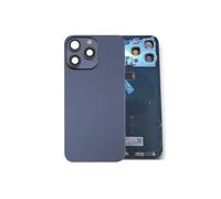 Globalstock Vitre Arrière pour iPhone 15 Pro Bleu Titane + Support sans NFC