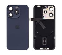 Globalstock Vitre Arrière pour iPhone 15 Pro Max avec Support et NFC en Bleu Titane