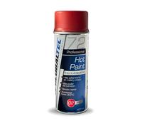GLOBALTEC PROFESSIONAL Peinture anti-calorique rouge 400 ml - Résistant jusqu'à 600 °C | Spray protecteur pour tuyaux d'échappement, moteurs et surfaces métalliques | Séchage rapide et haute adhérence
