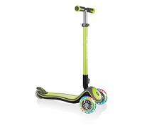 Globber - ELITE DELUXE LIGHTS - Trottinette pliable, lumineuse à 3 roues pour les enfants âgés de 3 à 6 ans +