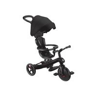 Globber - Explorer 4 EN1 - Tricycle évolutif en draisienne, pour Les Enfants de 10 Mois à 5 Ans, Noir