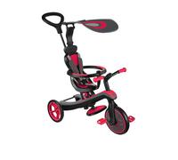 Globber - EXPLORER TRIKE 4 en 1 - Tricycle évolutif & draisienne pour les tout-petits âgés de 10m+ à 5 ans + , Rouge