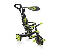 Globber - Explorer Trike 4 en 1 - Tricycle évolutif & draisienne pour Les Tout-Petits âgés de 10m+ à 5 Ans +, Vert Citron 632-106