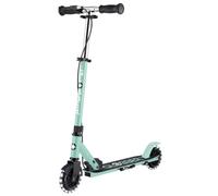 Globber - Flow Element Junior Lights - Trottinette 2 Roues Pliable avec Frein pour Les Enfants dès 4 Ans, Vert Menthe