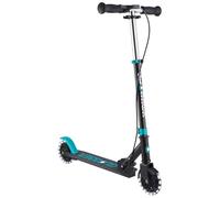 Globber - Flow Element Junior Lights - Trottinette 2 Roues Pliable avec Frein pour Les Enfants dès 4 Ans, Bleu Turquoise