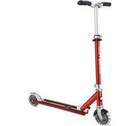 Globber Trottinette Flow Element Lights Pliable 2 roues enfants dès 5 ans et ados Rouge